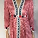 Vintage 70's Summer Dress - Eloise Curtis Happenstance Boho Maxi - 1970s Hippie Dress - Handkerchief Hem Dress - Patriotic Bohemian Gown