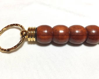 Secret Compartment Keychain, choose from gold or chrome, various woods. Waterproof; hides pills, needles, paper money.