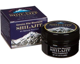 100g Authentic Pure Shilajit Resin Premium Quality Altai Mumijo Mumiyo Shilajeet Ayurvedic Organic, Fulvic acid, Detox