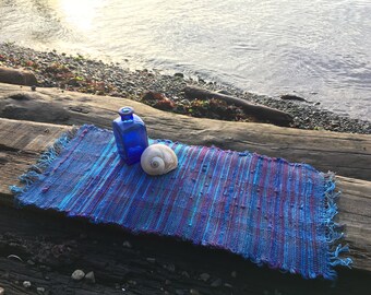 Hand woven table runner