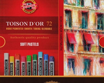 KOH I NOOR Toison dry pastels set 72 48 24 soft pastel colors 8517 8516