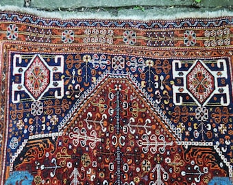 Vintage Persian Kashkuli Rug