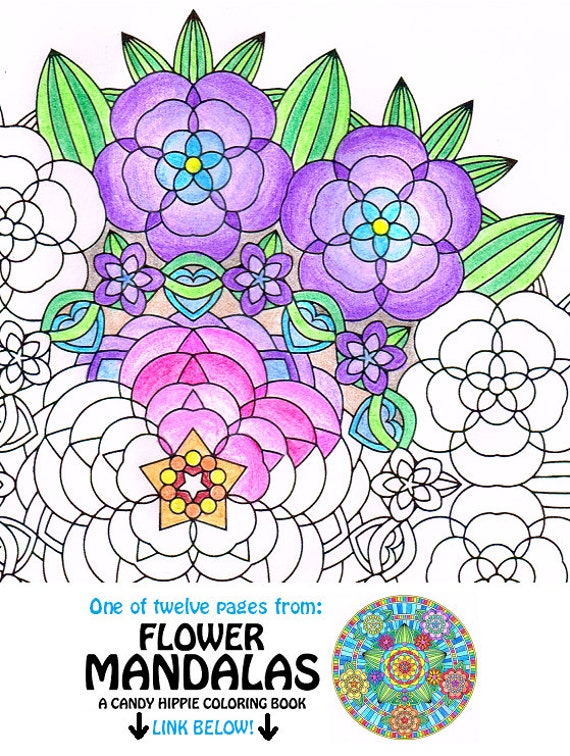 Items similar to Mandala Coloring Page - Flower Garden - instant ... Items similar to Mandala Coloring Page - Flower Garden - instant ...