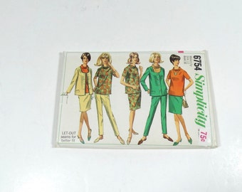 60s Maternity Outfits - Simplicity 6754 Vintage 1960s Maternity Pattern - Size 12