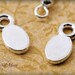 12 Earring Bails - Sterling Silver Plated - EBS