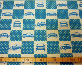 Echino fabric blue colour 110cm x 65cm