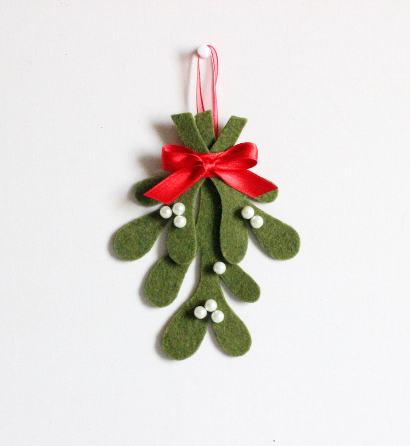 Christmas Mistletoe Decoration Felt Mistletoe Xmas Mistletoe