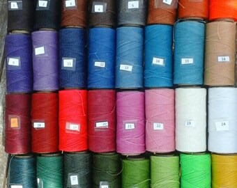Waxed Linhasita Polyester Cord, 25 m / 82 ft length