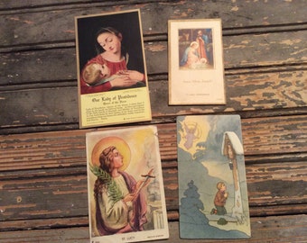 Vintage Religious Prayer Cards - Catholic Collectible Cards - Religious - Ephemera