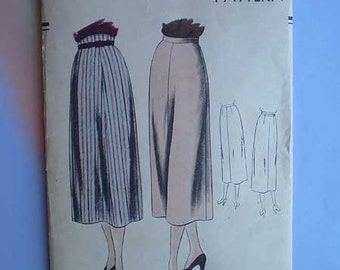 Vintage 40s Vogue Classic Skirt Pattern 30 Waist 39 Hip