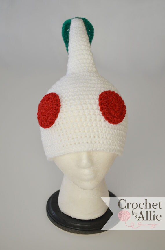Items similar to White Pikmin Hat, 2T Adult, Crochet By Allie on Etsy