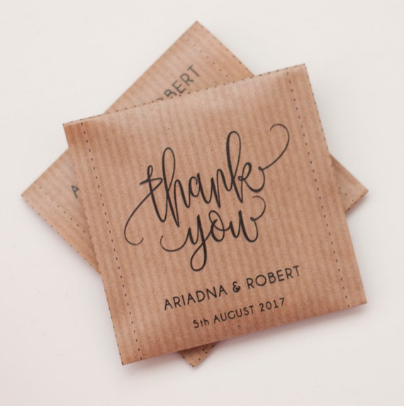 Thank you Tea bags Custom text and design available