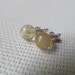 8mm Natural Golden Rutilated Quartz Brass Stub Earrings E12