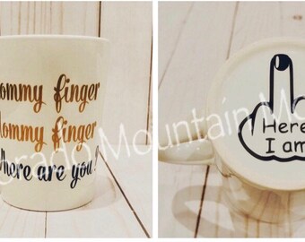 Mommy Finger Coffee Mug