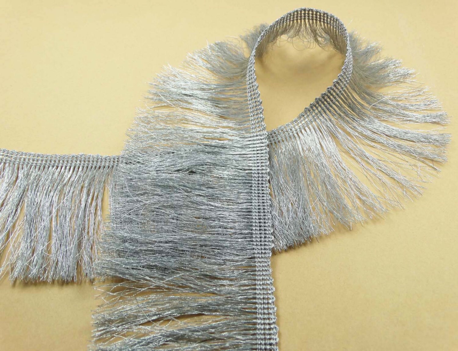 Silver Tassel Fringe Trim Embellishments Sewing Trim