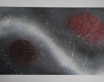 Red planets grey storm