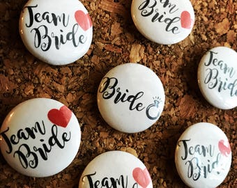 Team Bride Bachelorette Pins