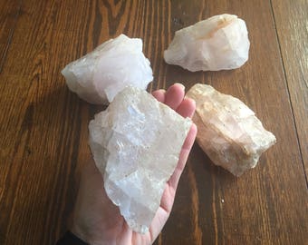 Raw Rose Quartz -Large-Romance -Love