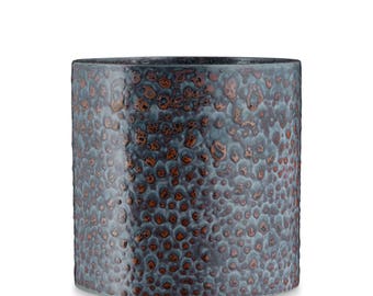 Petrol Ceramic Flower Pot by H. Skjalm P. - 14 cm