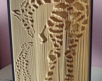 Cut & Fold Book Folding Pattern Unique Gift GIRAFFE MUMMY And BABY Book Art 569 Pages With Instructions **Instant Download**