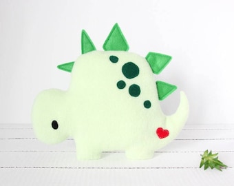 Stegosaurus Plush, Dino Plush, Dinosaur Plush, Dinosaur Stuffed Animal, Dinosaur Toy, Fleece Dinosaur, Baby Shower, Baby Boy, Baby Girl
