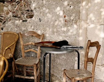 Sicily Italy Photography - Bar Vitelli Photograph Godfather Movie Photo Rustic Decor Travel Photography Italian Wall Art Brown Print