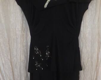 1940s Crepe Dress