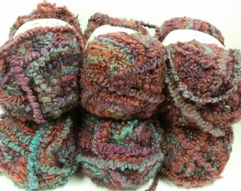 One Skein out of 6 total Ciao Bella Yarn by Yarn Bee, Color Juniper Plains, 5 oz/ 108yds, Super Bulky 6, 2 Dye Lot #'s, Machine Wash/Dry