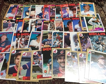 50 Cleveland Indians Baseball Cards 1980's