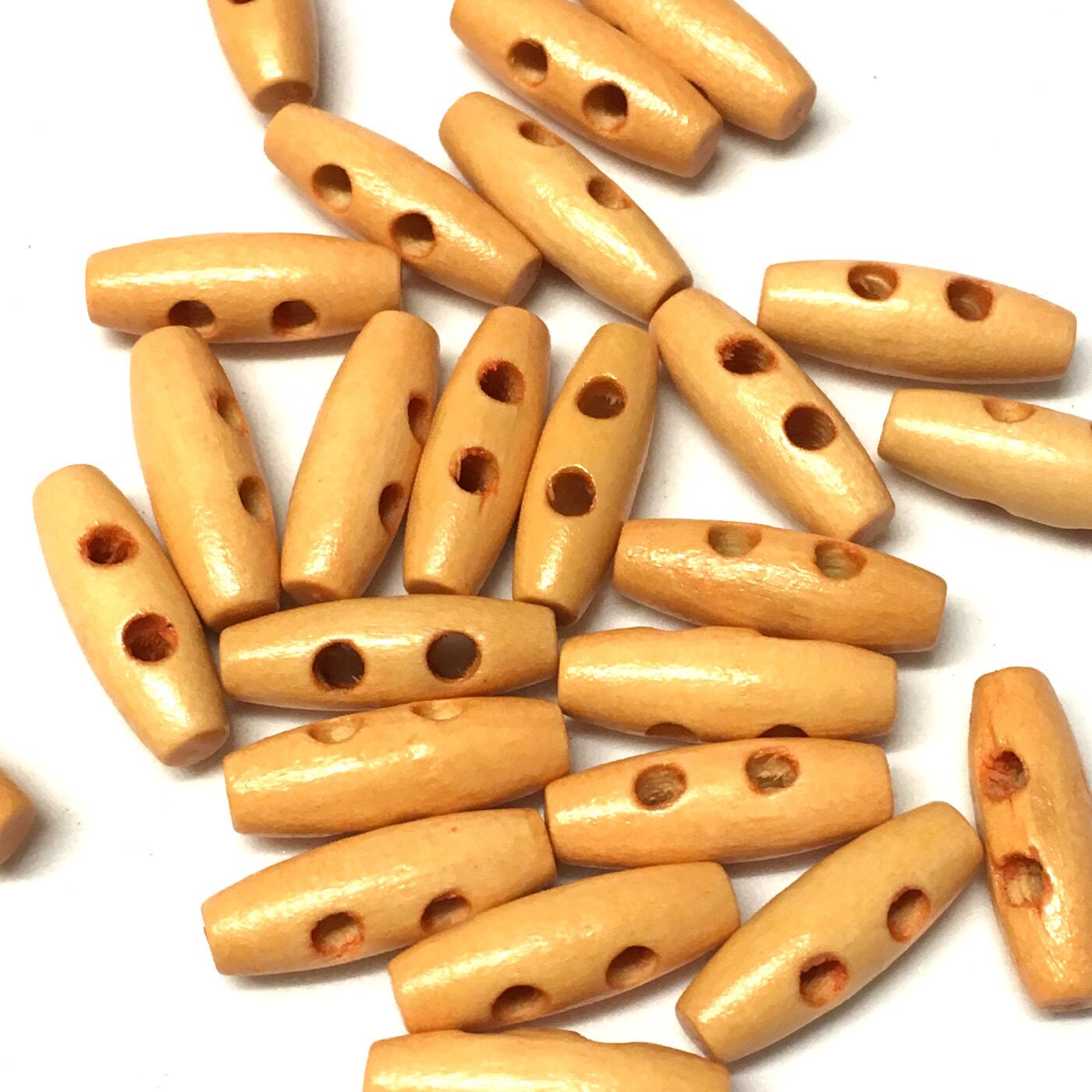 20 wooden toggle buttons wooden toggles light wood toggles