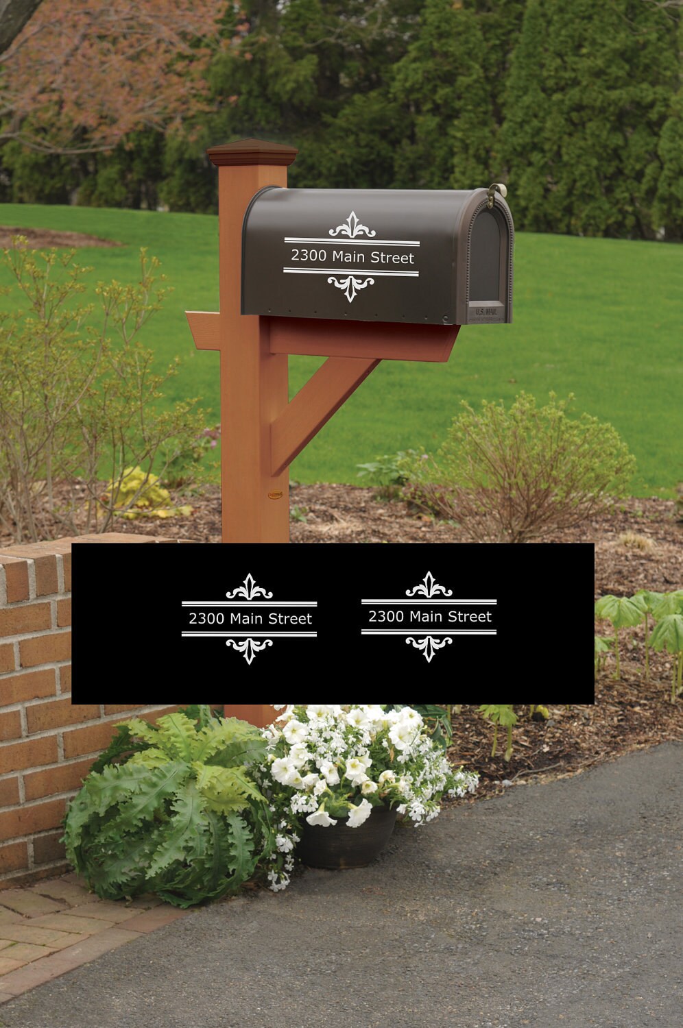 Download Mailbox Address Vinyl Decal Set of 2