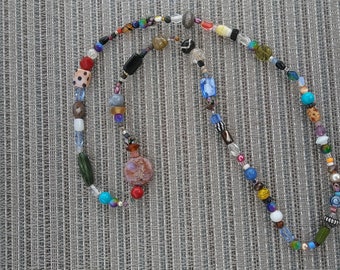 12" multi bead necklace