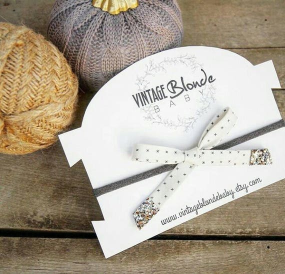 5x7 Personalized Headband Cards PRINTED on weight you choose