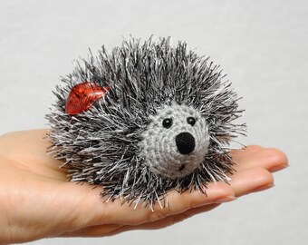 Gift for kids Toys Crochet hedgehog Plushie Stuffed Animal miniature pet crochet toys Baby gift Toddler gift Toddler toys woodland girl gift