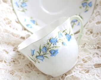 Vintage, English Fine Bone China by Crown Staffordshire, Tea Cup and Saucer Duo, Gifts for Her, Tea Party