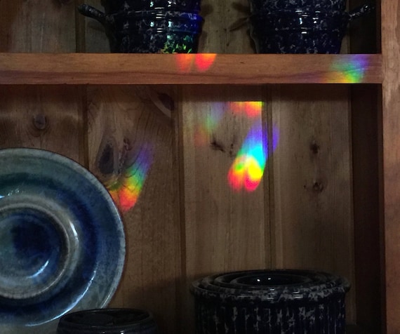 Solar Powered Rainbow Maker w/free Crystal of Choice, Rotating Crystal, Sun Powered Rainbow Maker, Lg. Swarovski Crystal, Crystal Home Decor