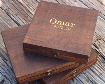 Rustic Wooden Cigar Box, Groomsmen Gift, Groom Gift, Cigar Box, Wedding Gift, Groom Wedding Gift, Groomsmen Cigar Box