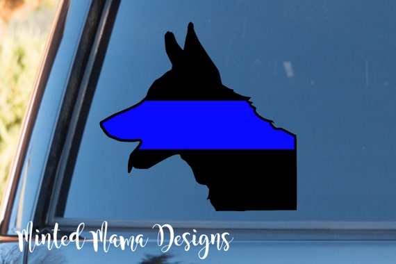 K9 Thin Blue Line Decal K 9 Officer Decal K9 TBL Decal