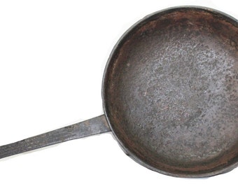 Original 18th Century American Cast Iron 10" Wide Cooking Skillet