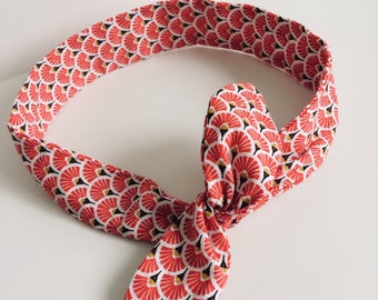 Red flexible headband