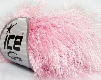 Baby Pink Long Eyelash Yarn Fur Knitting 50 grams Lot 42077