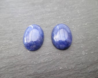 Lapis lazuli: 1 cabochon 14 mm * 10 mm