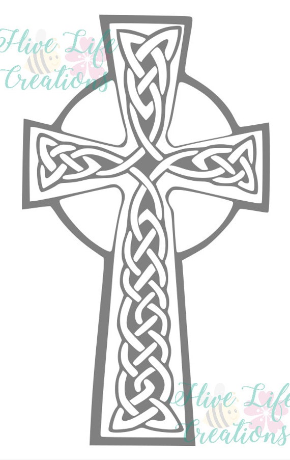 Celtic Cross SVG Irish St. Patrick's Day SVG DXF Png