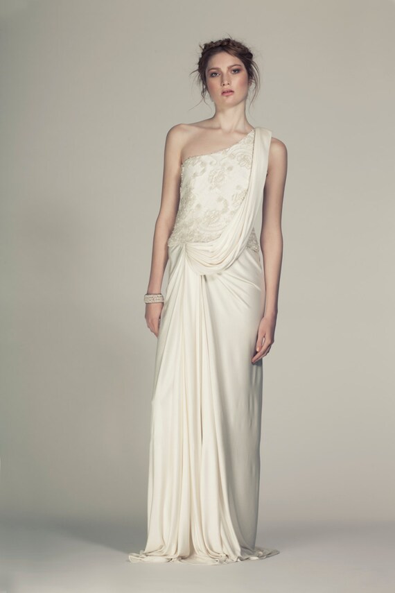 Silk Jersey Grecian Wedding Dress