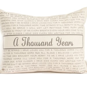 Personalized Song Pillow, Lyric Pillow, Cotton Anniversary, Two Year Anniversary, 2nd Anniversary, Mothers Day, Gift for Him, Gift For Woman