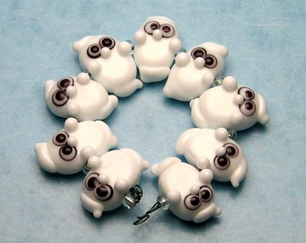 Made to order Margo lampwork beads halloween(9)