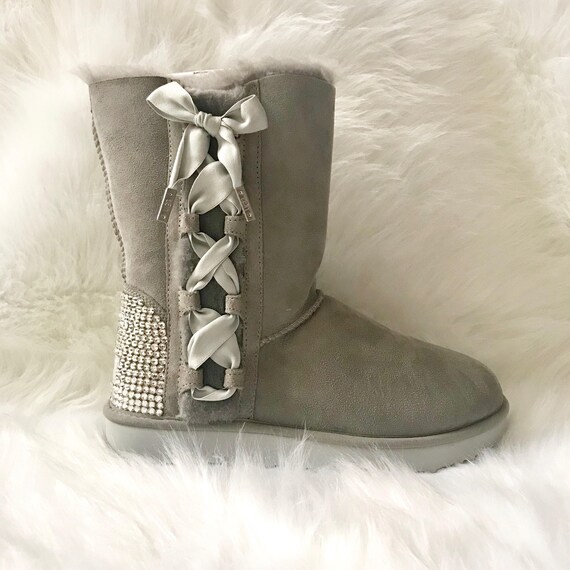 Bling UGG boots crystal UGG boots gray ugg boots pink uggs