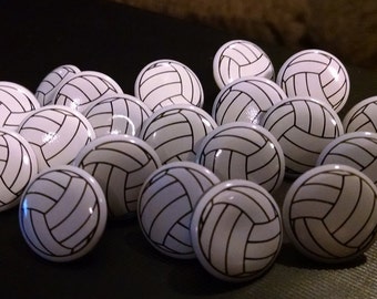 Scrapbooking Volleyball Brads Girls Sports - Set of 20 | Paper Fasteners | Embellishments | Paper crafting