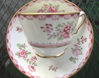 Staffordshire Bone China Cup and Saucer