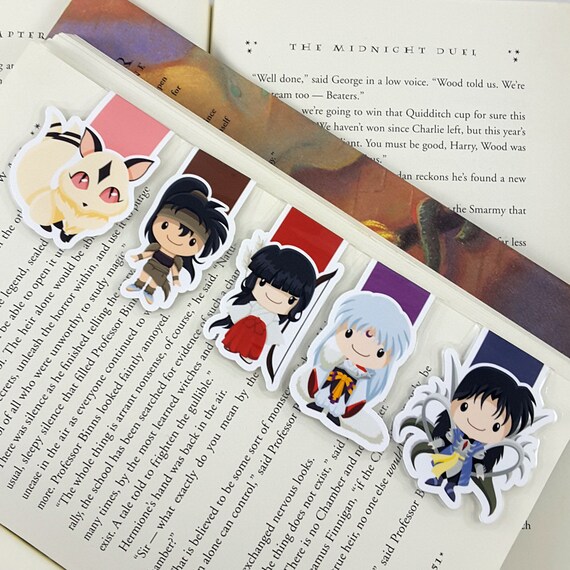 inuyasha magnetic bookmark planner clip anime manga